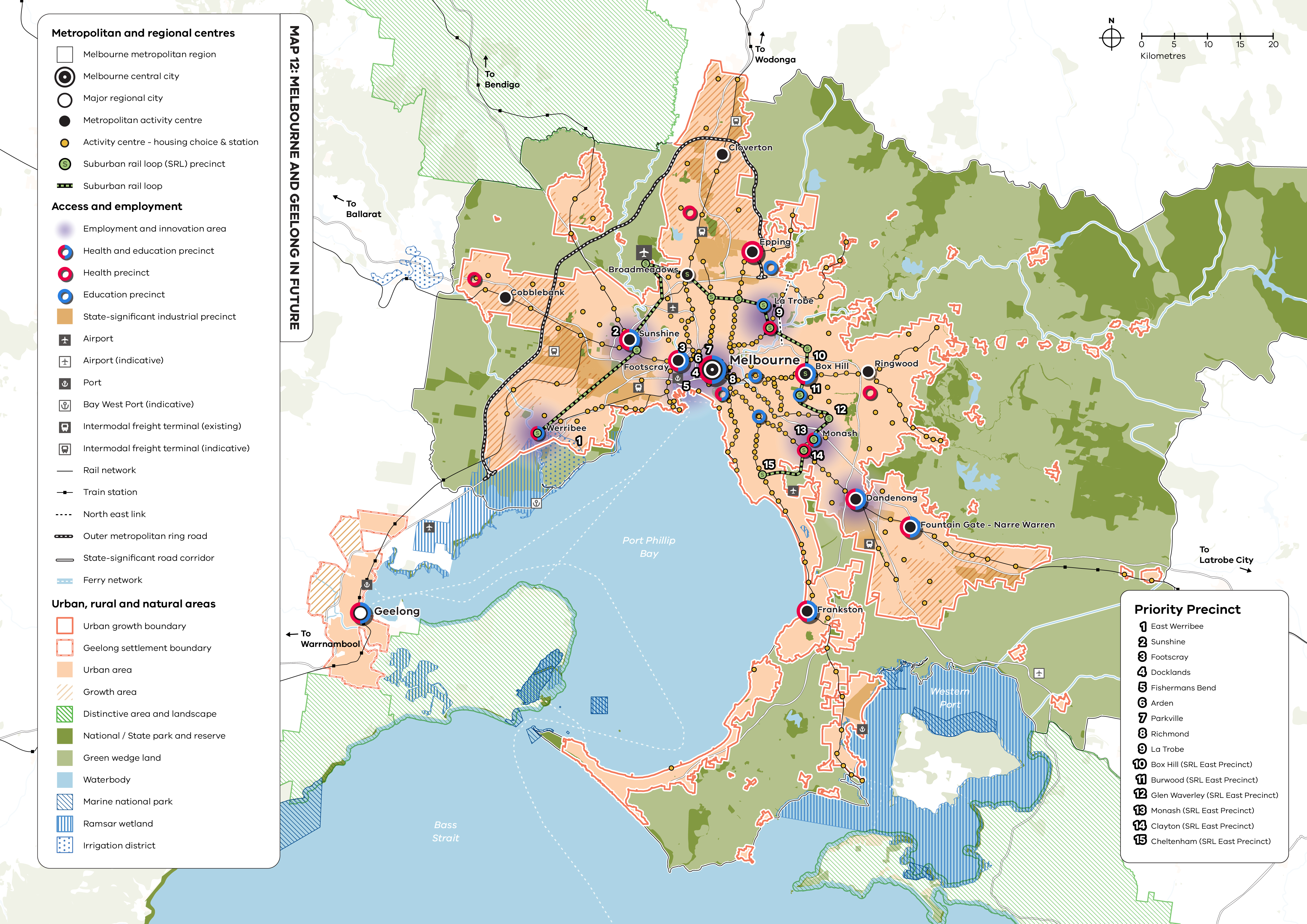 Map illustrates all the plan for how Melbourne will change