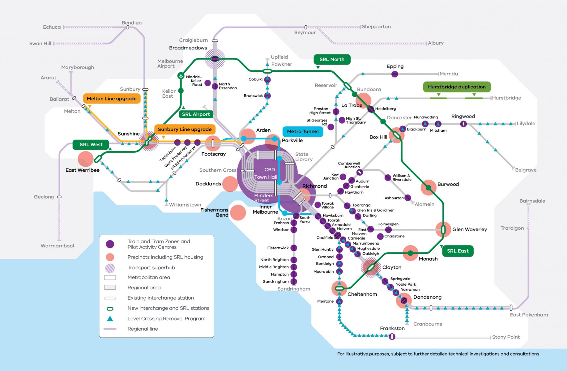 Map of activity centres